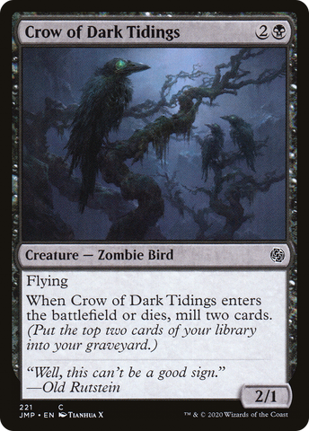 Crow of Dark Tidings [Jumpstart] - The Mythic Store | 24h Order Processing