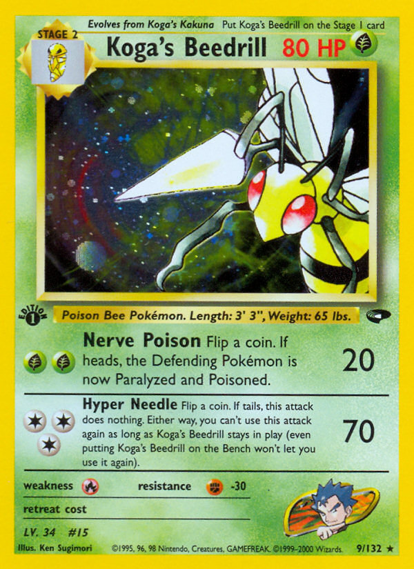 Koga's Beedrill (9/132) [Gym Challenge 1st Edition] - The Mythic Store | 24h Order Processing