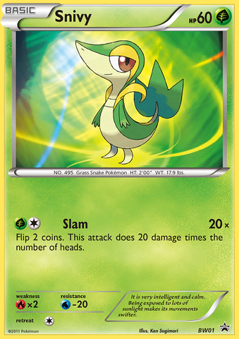 Snivy (BW01) [Black & White: Black Star Promos] - The Mythic Store | 24h Order Processing