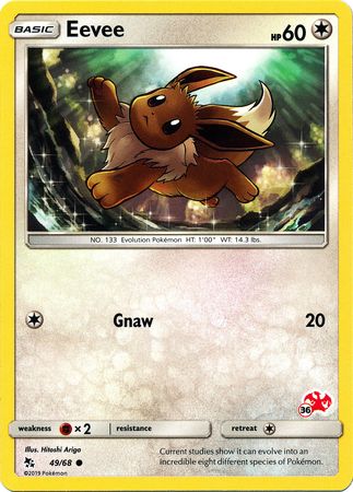 Eevee (49/68) (Charizard Stamp #36) [Battle Academy 2020] - The Mythic Store | 24h Order Processing