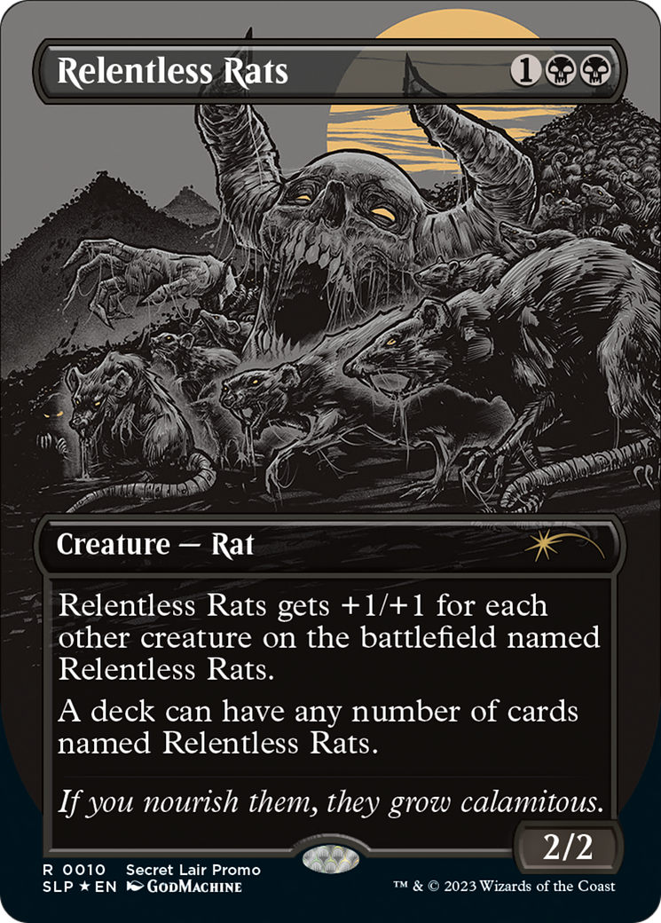 Relentless Rats (Borderless) [Secret Lair Showdown] - The Mythic Store | 24h Order Processing