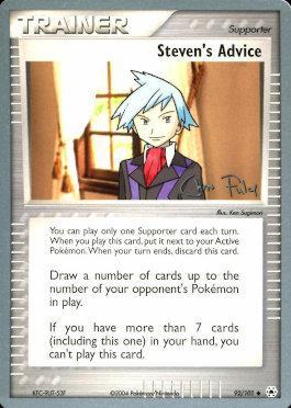 Steven's Advice (92/101) (Blaziken Tech - Chris Fulop) [World Championships 2004] - The Mythic Store | 24h Order Processing