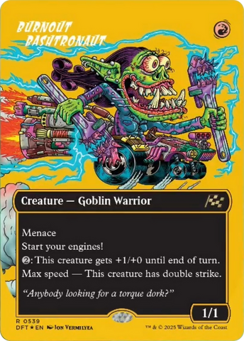 Burnout Bashtronaut (Borderless) (First-Place Foil) [Aetherdrift] - The Mythic Store | 24h Order Processing