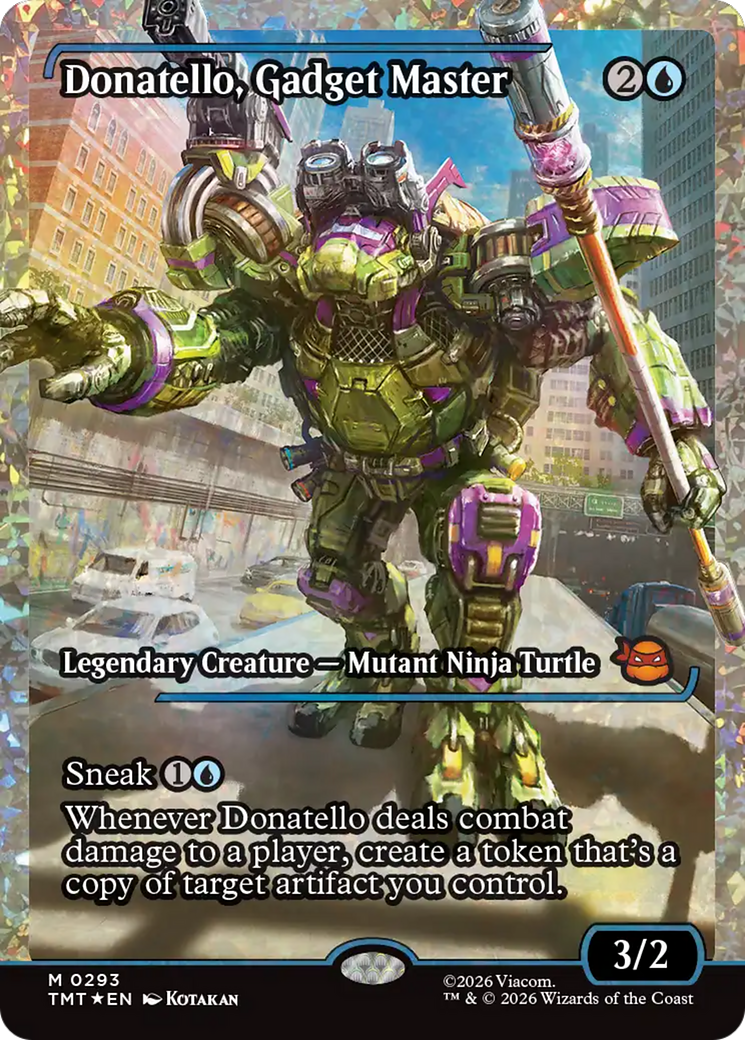 Donatello, Gadget Master (Showcase) (Fracture Foil) [Teenage Mutant Ninja Turtles] - The Mythic Store | 24h Order Processing