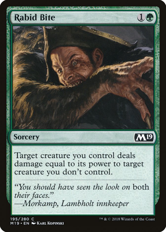 Rabid Bite [Core Set 2019] - The Mythic Store | 24h Order Processing