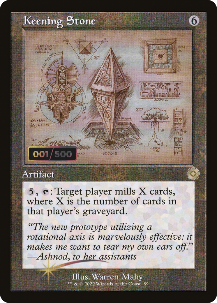 Keening Stone (Retro Schematic) (Serialized) [The Brothers' War Retro Artifacts] - The Mythic Store | 24h Order Processing