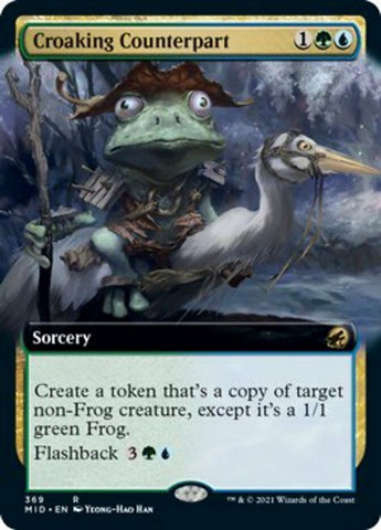 Croaking Counterpart (Extended Art) [Innistrad: Midnight Hunt] - The Mythic Store | 24h Order Processing