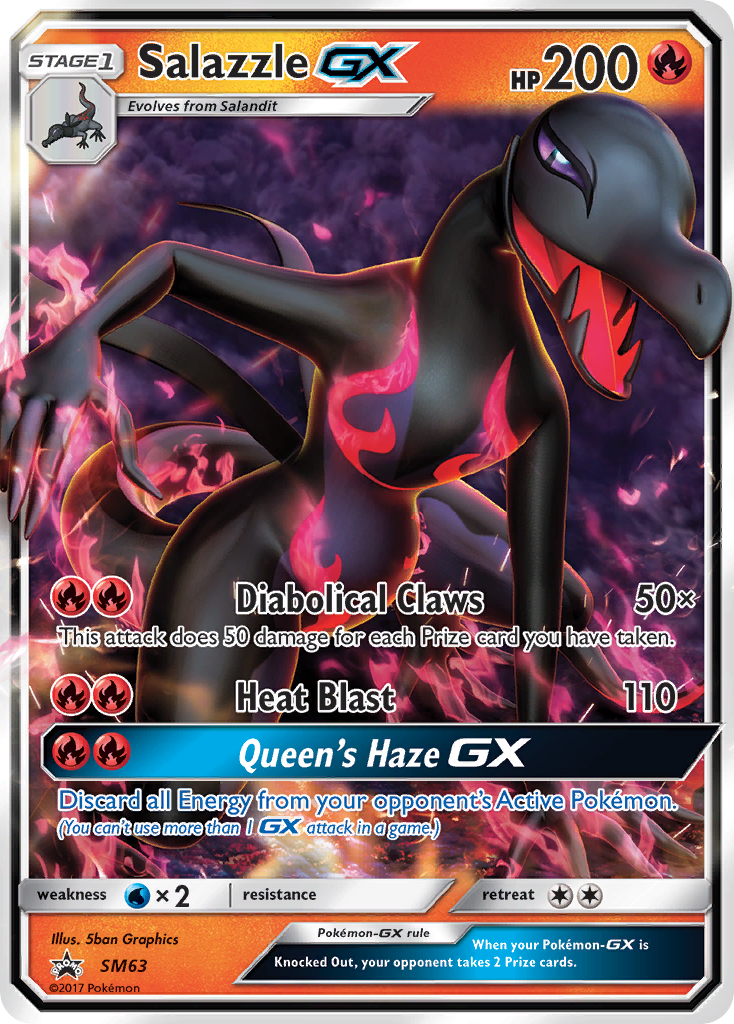 Salazzle GX (SM63) [Sun & Moon: Black Star Promos] - The Mythic Store | 24h Order Processing