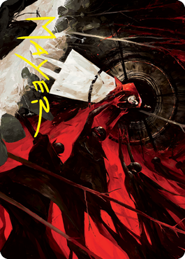 Curse of Hospitality Art Card (Gold-Stamped Signature) [Innistrad: Crimson Vow Art Series] - The Mythic Store | 24h Order Processing
