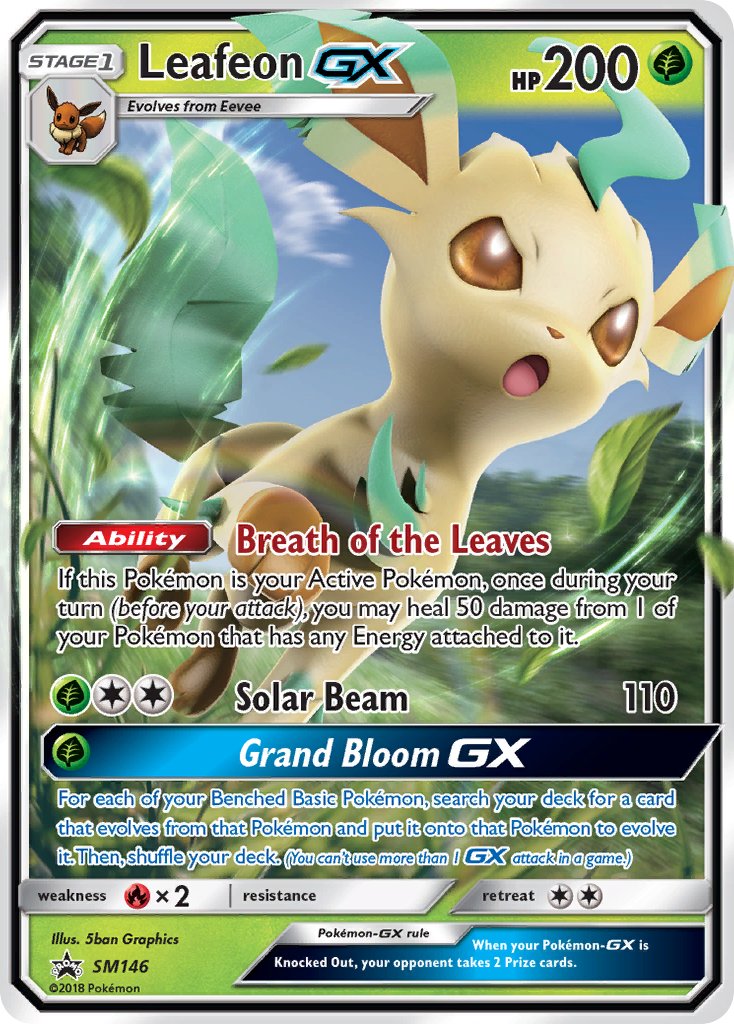 Leafeon GX (SM146) [Sun & Moon: Black Star Promos] - The Mythic Store | 24h Order Processing