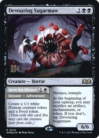 Devouring Sugarmaw // Have for Dinner [Wilds of Eldraine Prerelease Promos] - The Mythic Store | 24h Order Processing