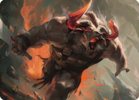 Furious Bellow Art Card [Dominaria United Art Series] - The Mythic Store | 24h Order Processing