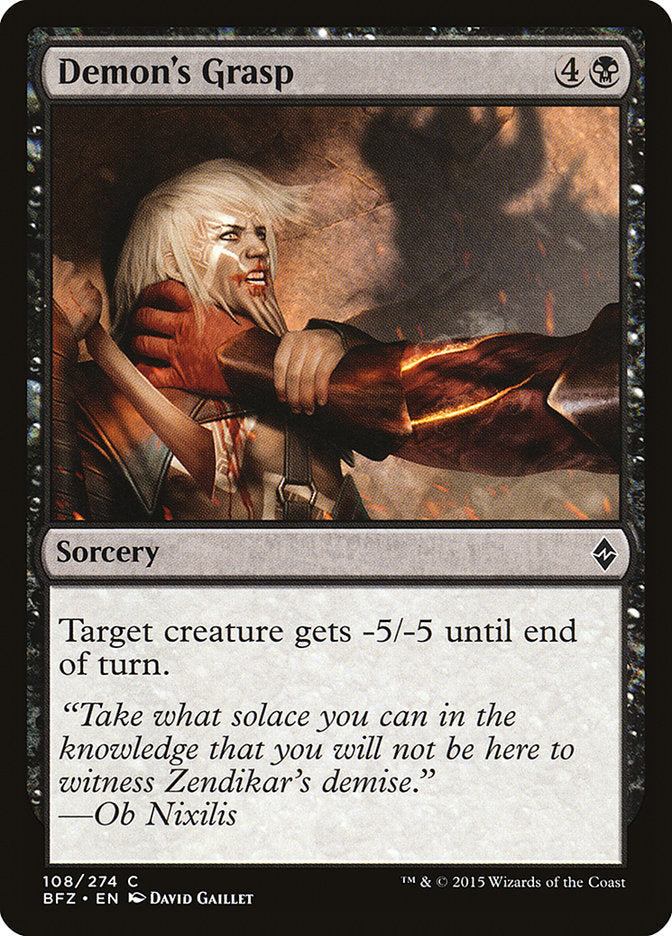 Demon's Grasp [Battle for Zendikar] - The Mythic Store | 24h Order Processing