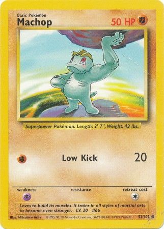 Machop (52/102) [Base Set Unlimited] - The Mythic Store | 24h Order Processing