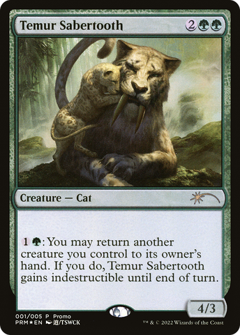Temur Sabertooth (Japanese) [Year of the Tiger 2022] - The Mythic Store | 24h Order Processing