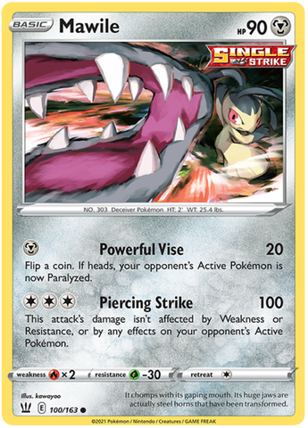 Mawile (100/163) [Sword & Shield: Battle Styles] - The Mythic Store | 24h Order Processing
