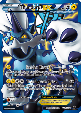 Thundurus EX (110/116) [Black & White: Plasma Freeze] - The Mythic Store | 24h Order Processing
