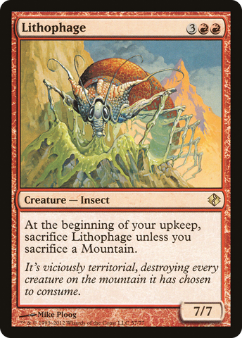 Lithophage [Duel Decks: Venser vs. Koth] - The Mythic Store | 24h Order Processing