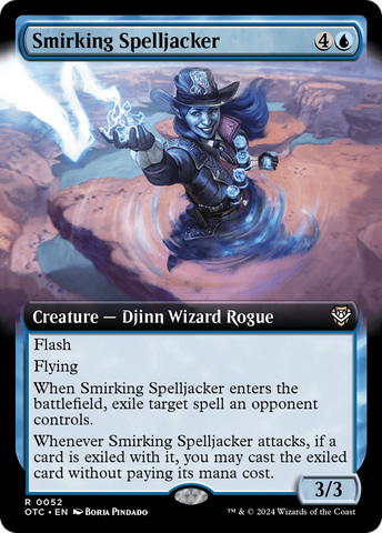 Smirking Spelljacker (Extended Art) [Outlaws of Thunder Junction Commander] - The Mythic Store | 24h Order Processing