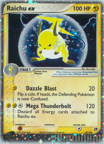 Raichu ex (98/100) [EX: Sandstorm] - The Mythic Store | 24h Order Processing