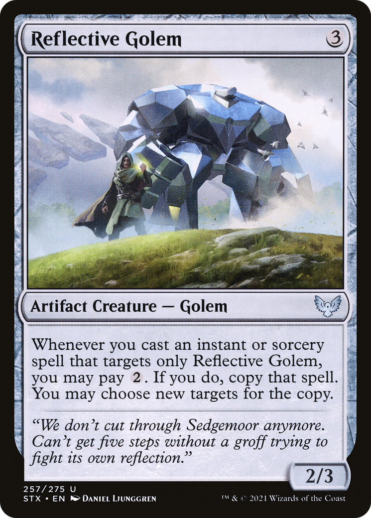 Reflective Golem [Strixhaven: School of Mages] - The Mythic Store | 24h Order Processing
