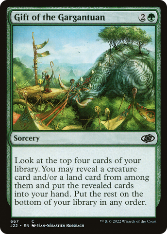 Gift of the Gargantuan [Jumpstart 2022] - The Mythic Store | 24h Order Processing