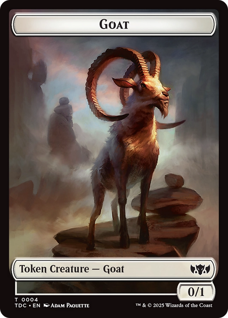 Plant // Goat Double-Sided Token [Tarkir: Dragonstorm Commander Tokens] - The Mythic Store | 24h Order Processing
