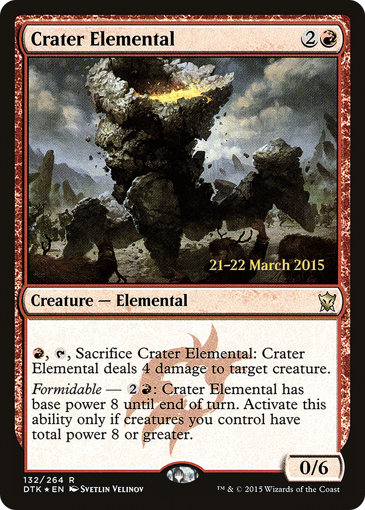 Crater Elemental [Dragons of Tarkir Prerelease Promos] - The Mythic Store | 24h Order Processing