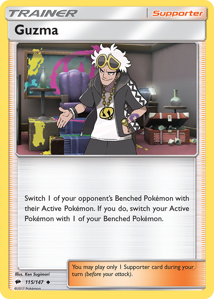 Guzma (115/147) [Sun & Moon: Burning Shadows] - The Mythic Store | 24h Order Processing