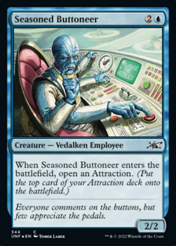 Seasoned Buttoneer (Galaxy Foil) [Unfinity] - The Mythic Store | 24h Order Processing