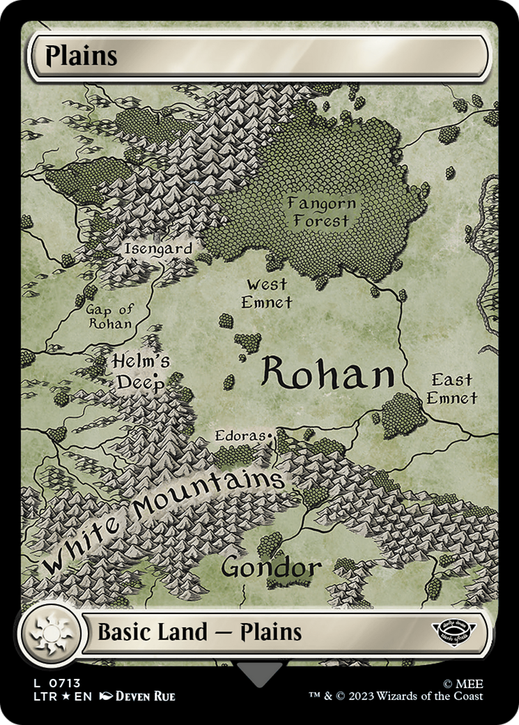 Plains (0713) (Surge Foil) [The Lord of the Rings: Tales of Middle-Earth] - The Mythic Store | 24h Order Processing