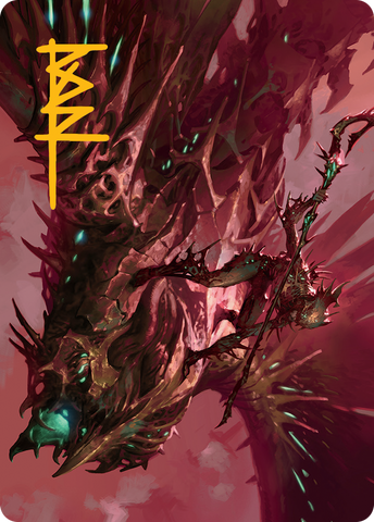 Skyclave Invader Art Card (Gold-Stamped Signature) [March of the Machine Art Series] - The Mythic Store | 24h Order Processing