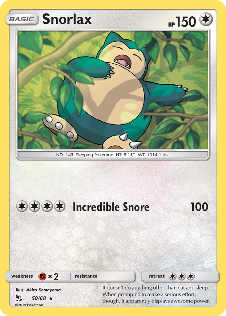 Snorlax (50/68) [Sun & Moon: Hidden Fates] - The Mythic Store | 24h Order Processing