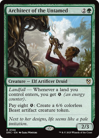 Architect of the Untamed [Aetherdrift Commander] - The Mythic Store | 24h Order Processing
