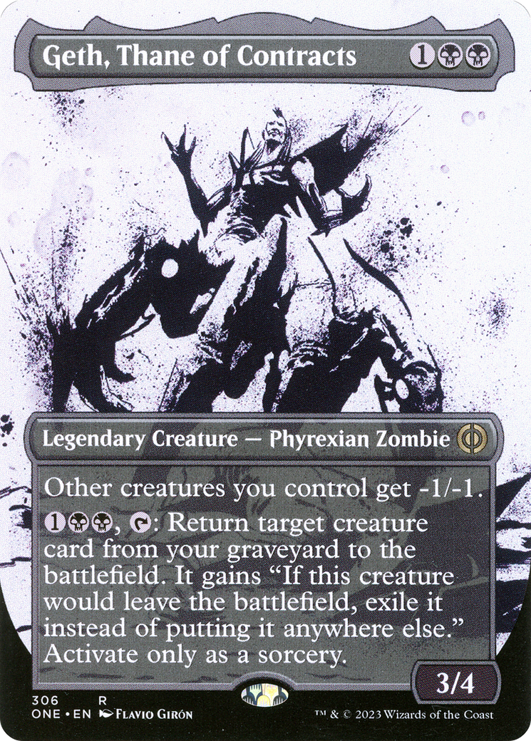 Geth, Thane of Contracts (Borderless Ichor) [Phyrexia: All Will Be One] - The Mythic Store | 24h Order Processing