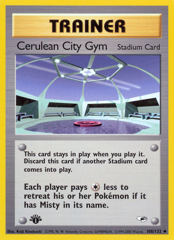 Cerulean City Gym (108/132) [Gym Heroes 1st Edition] - The Mythic Store | 24h Order Processing