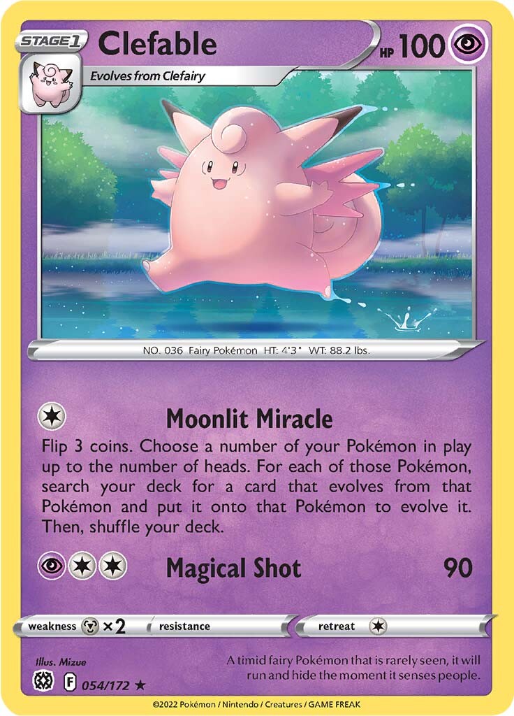 Clefable (054/172) [Sword & Shield: Brilliant Stars] - The Mythic Store | 24h Order Processing