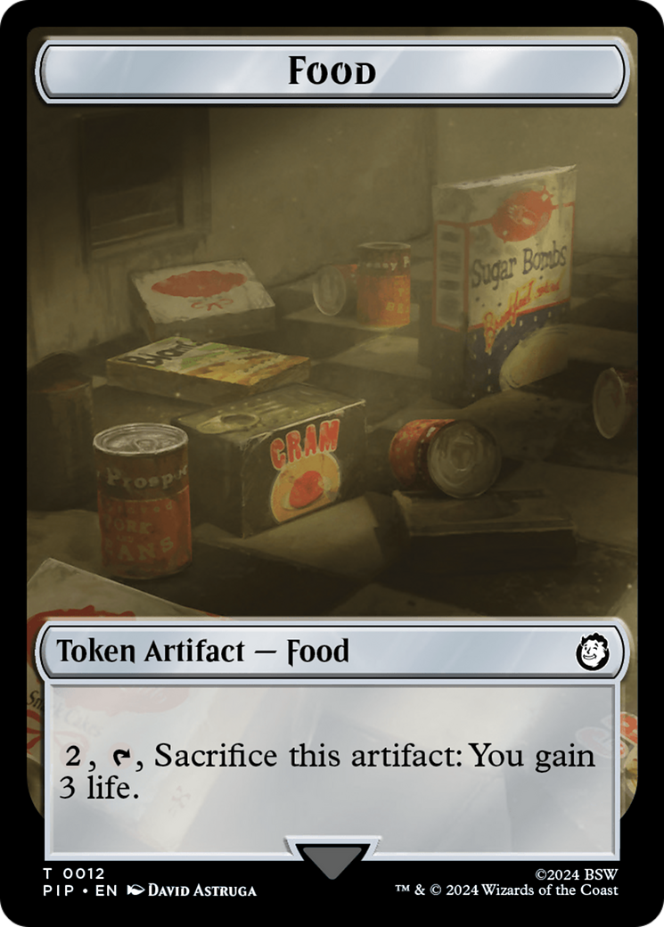 Food (0012) // Human Soldier Double-Sided Token [Fallout Tokens] - The Mythic Store | 24h Order Processing