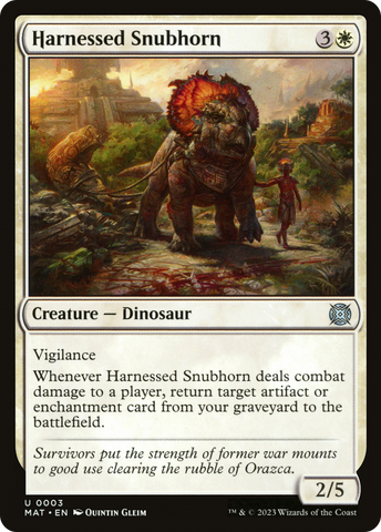Harnessed Snubhorn [March of the Machine: The Aftermath] - The Mythic Store | 24h Order Processing