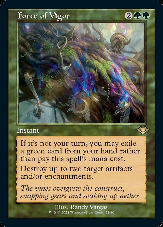 Force of Vigor (Retro Foil Etched) [Modern Horizons] - The Mythic Store | 24h Order Processing