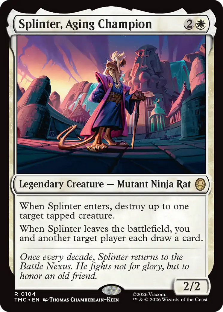 Splinter, Aging Champion [Teenage Mutant Ninja Turtles Commander] - The Mythic Store | 24h Order Processing