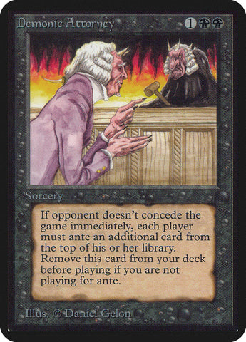 Demonic Attorney [Alpha Edition] - The Mythic Store | 24h Order Processing