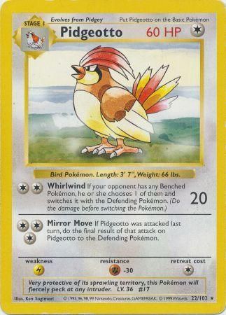 Pidgeotto (22/102) [Base Set Shadowless Unlimited] - The Mythic Store | 24h Order Processing