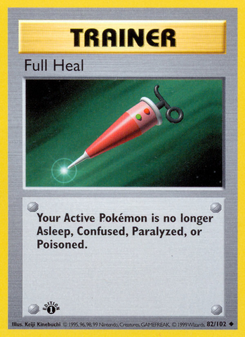 Full Heal (82/102) (Shadowless) [Base Set 1st Edition] - The Mythic Store | 24h Order Processing