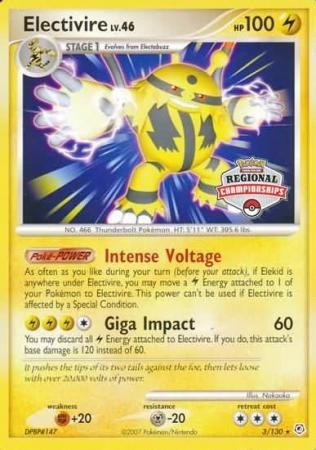 Electivire (3/130) (Regional Championship Promo) [Diamond & Pearl: Base Set] - The Mythic Store | 24h Order Processing