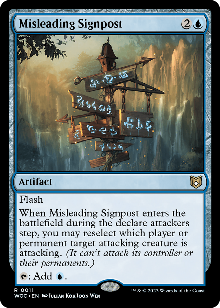 Misleading Signpost [Wilds of Eldraine Commander] - The Mythic Store | 24h Order Processing