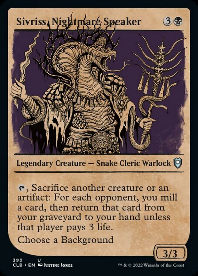 Sivriss, Nightmare Speaker (Showcase) [Commander Legends: Battle for Baldur's Gate] - The Mythic Store | 24h Order Processing