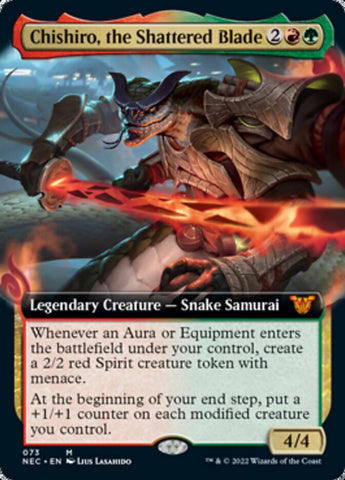 Chishiro, the Shattered Blade (Extended Art) [Kamigawa: Neon Dynasty Commander] - The Mythic Store | 24h Order Processing
