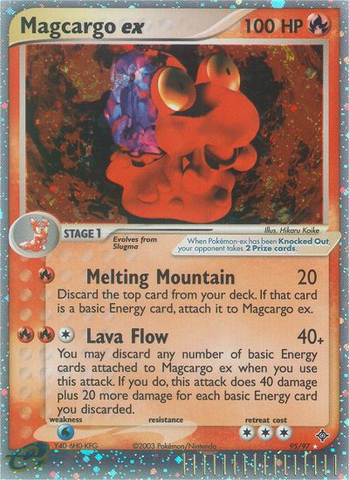 Magcargo ex (95/97) [EX: Dragon] - The Mythic Store | 24h Order Processing