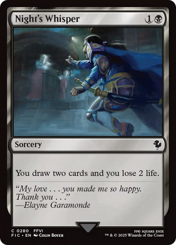 Night's Whisper [FINAL FANTASY Commander] - The Mythic Store | 24h Order Processing